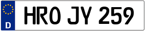 Trailer License Plate